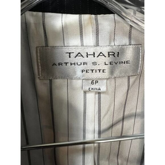 Tahari Black Straight-Cut Buttoned‎ Suit Jacket 6P NWOT - Picture 5 of 6
